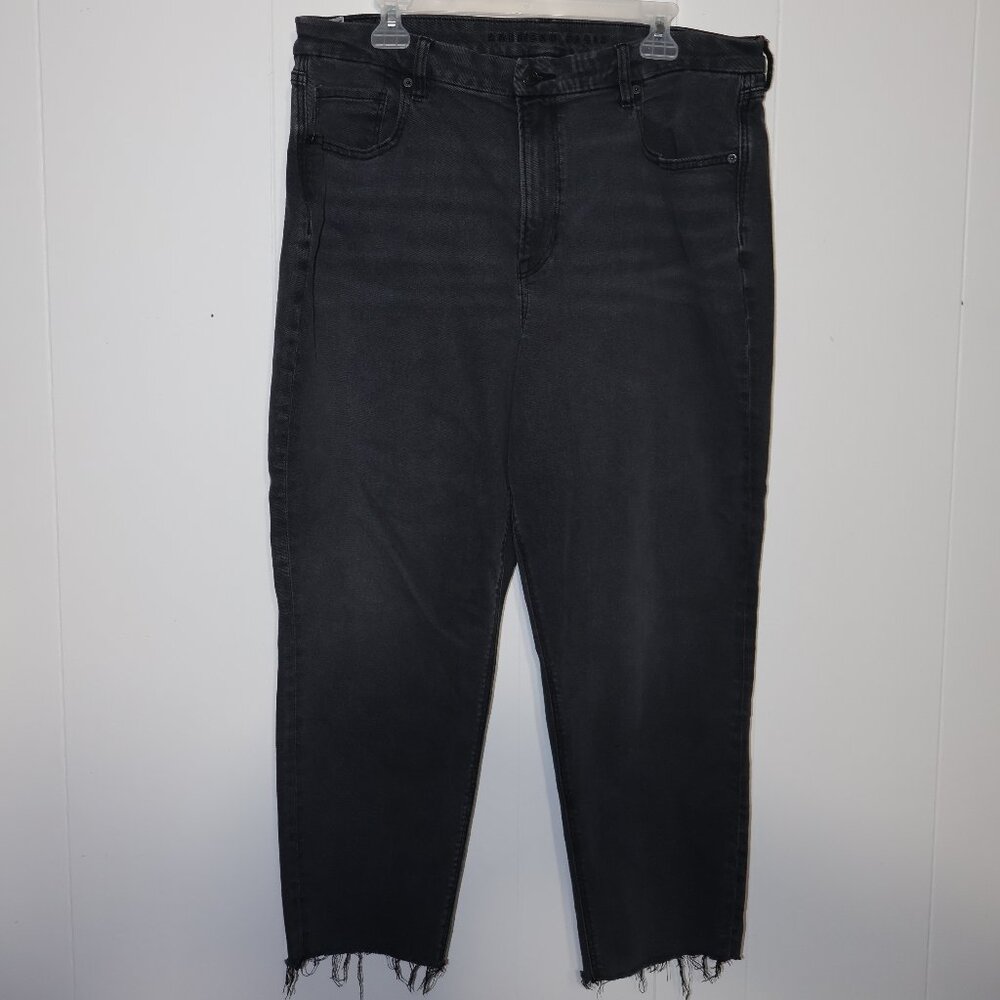 American Eagle Black Raw Hem Jegging Jeans (Women’s US 18 Short)